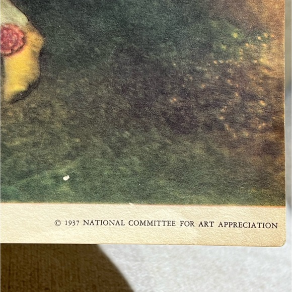 1937 The Banjo Player by Watteau Print - Picture 4 of 8